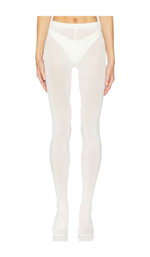 Wolford Merino Tights in White. Size M. Also in L, S, XL, XS.