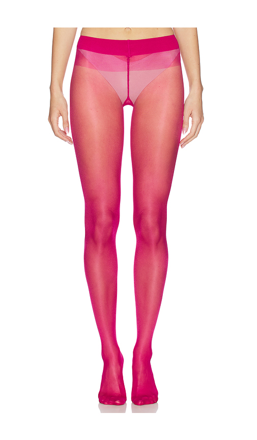 Wolford Satin Touch 20 Tights in Fuchsia. Size XL. Also in L, M, S, XS.