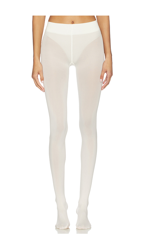 Wolford Velvet De Luxe 66 Tights in Cream. Size XS. Also in L.