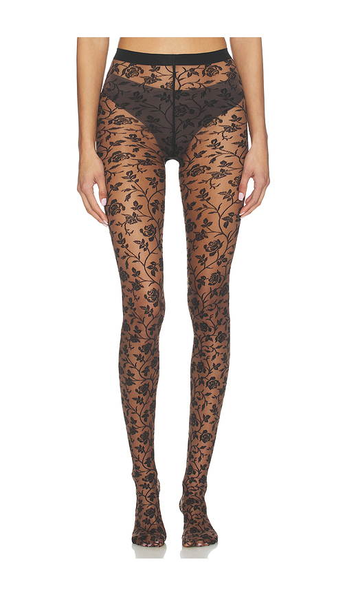 Wolford Rose Tights in Brown,Black. Size S. Also in XS, M, L.