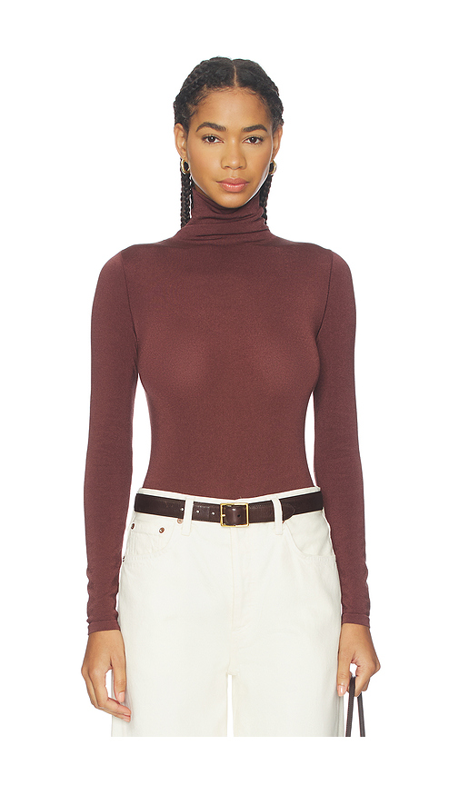 Wolford Colorado String Bodysuit in Rust. Size S. Also in M, XS.