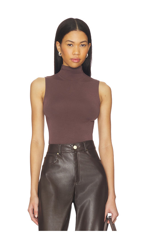 Wolford Viscose String Bodysuit in Chocolate. Size XS. Also in M, S.