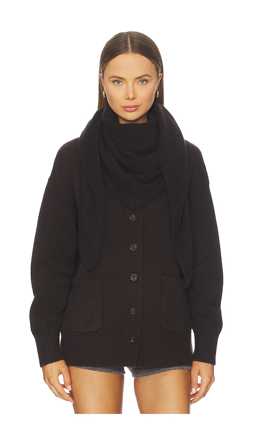 White + Warren Cashmere Triangle Scarf in Brown.