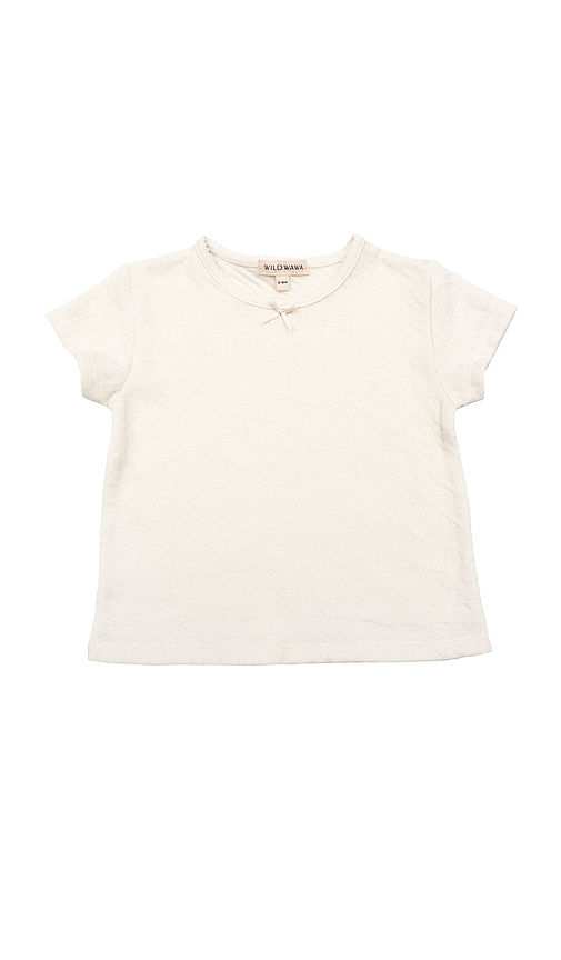 Kids Pointelle Short Sleeve Tee en . Taille 2/3. Also en 3/4, 5/6 - Wild Wawa - Modalova
