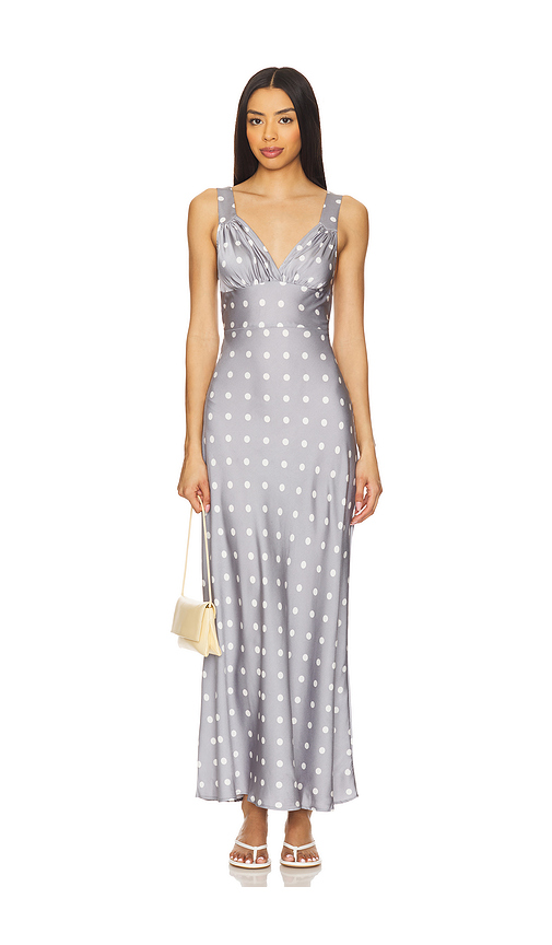 WeWoreWhat Ruched Cup Slip Maxi Dress in Slate. Size 0. Also in 00, 2.