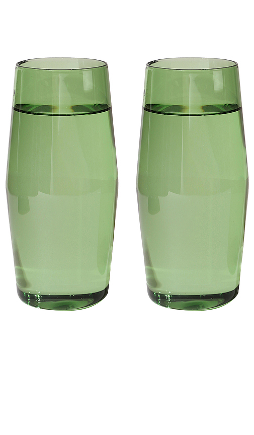 YIELD Century Glass 16oz Set in Green.