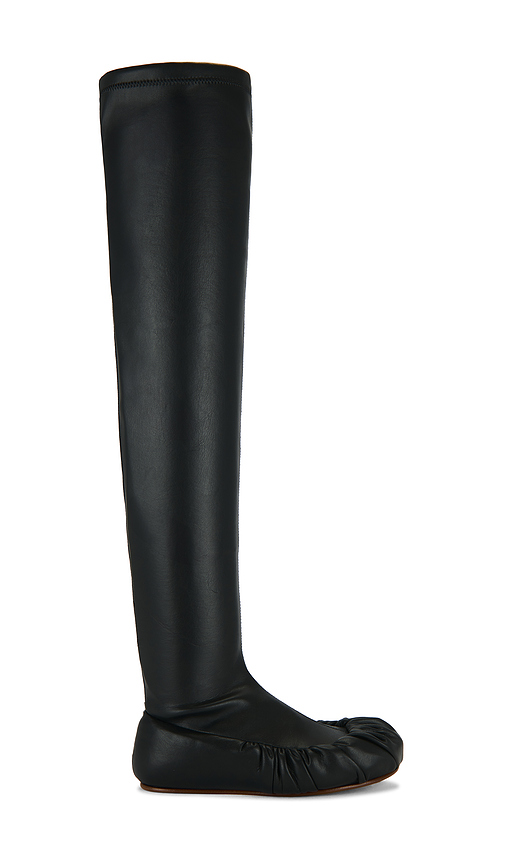 Yume Yume Over The Knee Ballerina Boot in Black. Size 36. Also in 37, 38, 39, 40, 41.