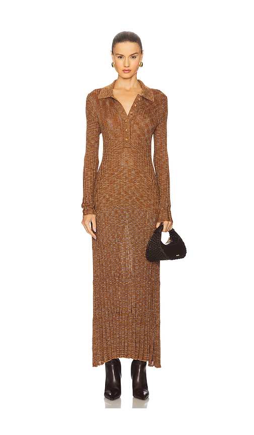 Zimmermann Mouline Midi Dress in Orange,Brown. Size 2/M. Also in 1/S, 3/L, 4/XL.
