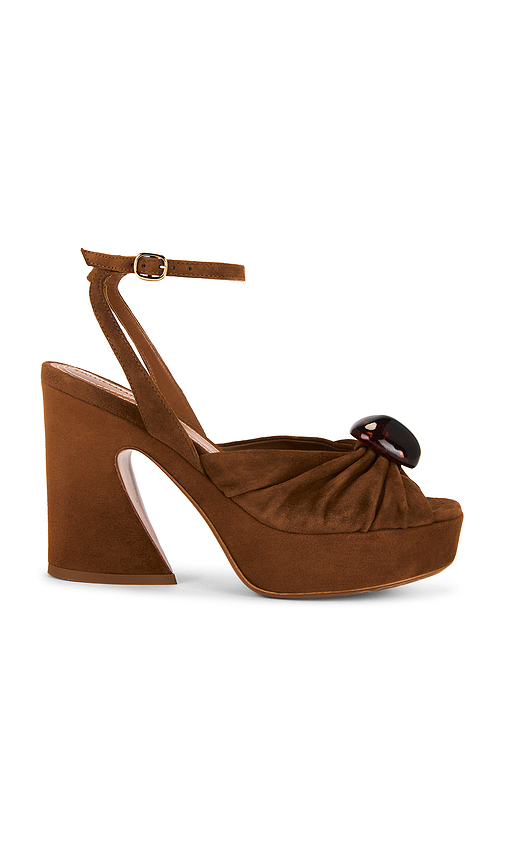 Zimmermann Gleam Sandal in Cognac. Size 40. Also in 41.
