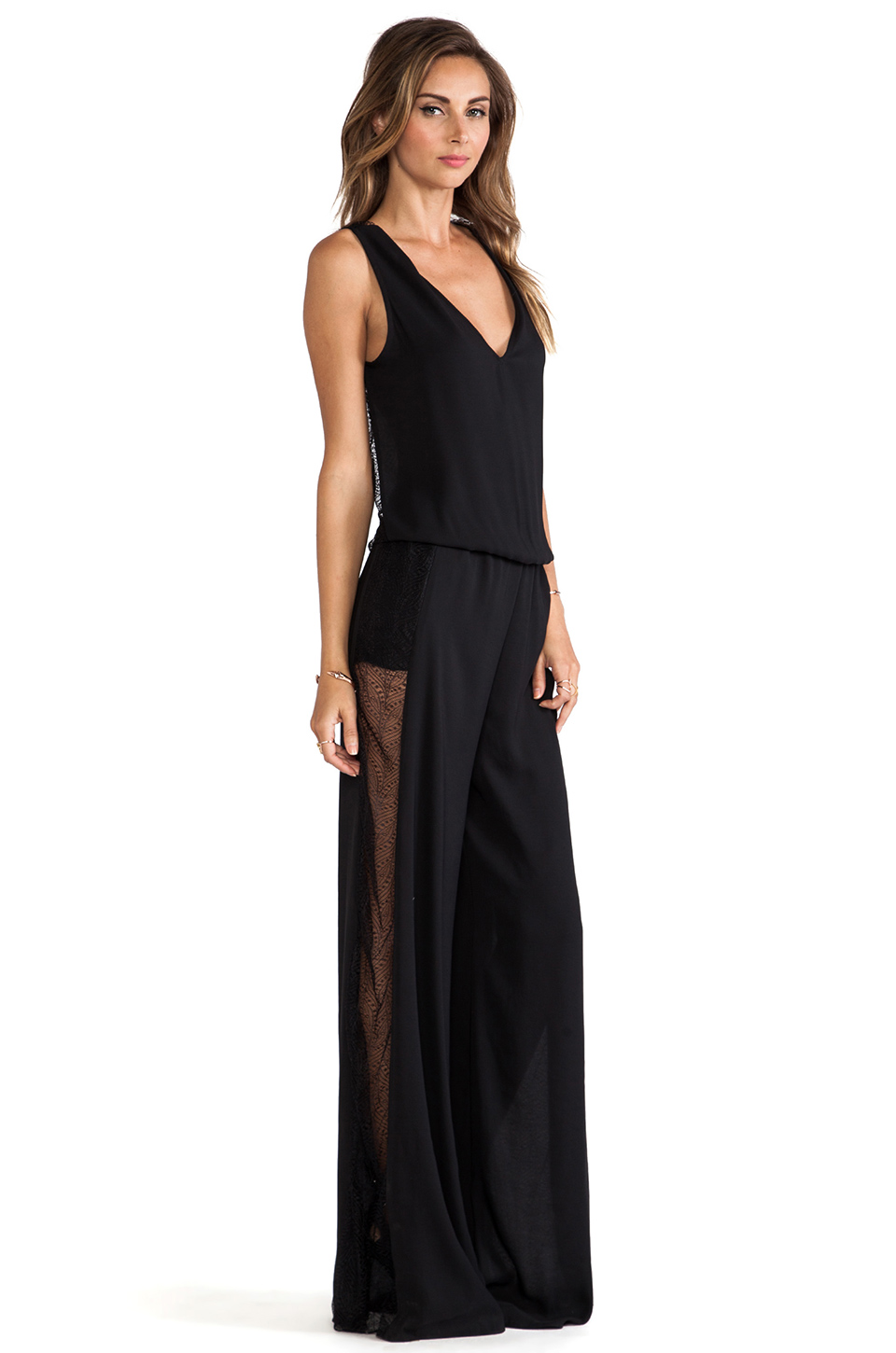 Alexis Kenzia Lace Jumpsuit in Black REVOLVE
