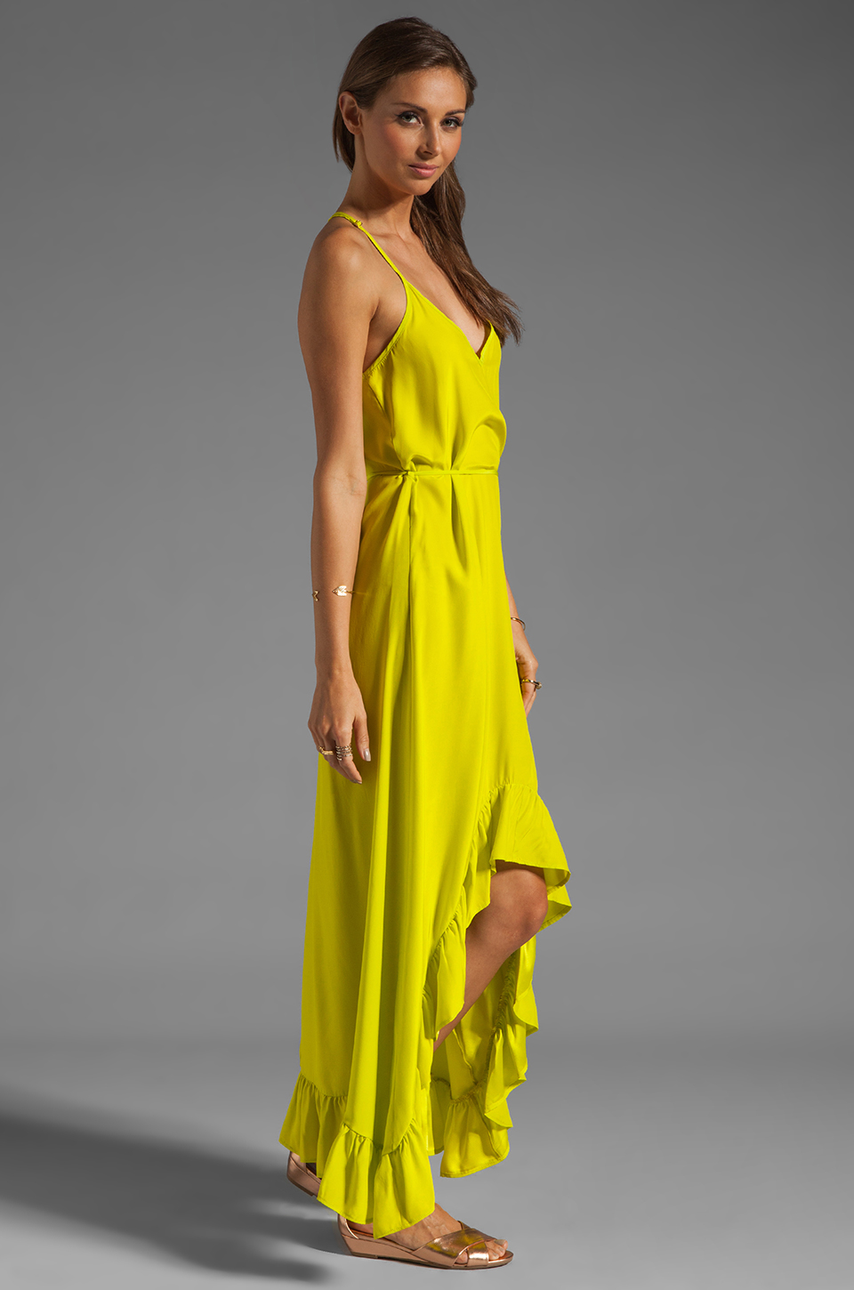 Gray and yellow maxi dress Gray and yellow maxi dress