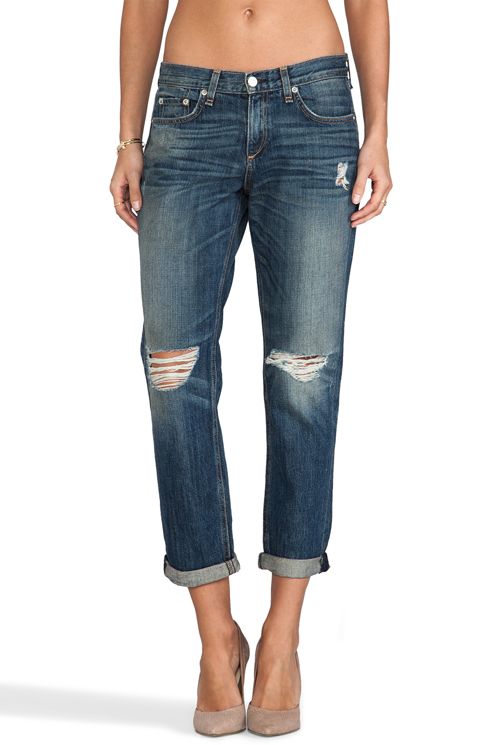 rag & bone/JEAN Boyfriend Jean in Buckly