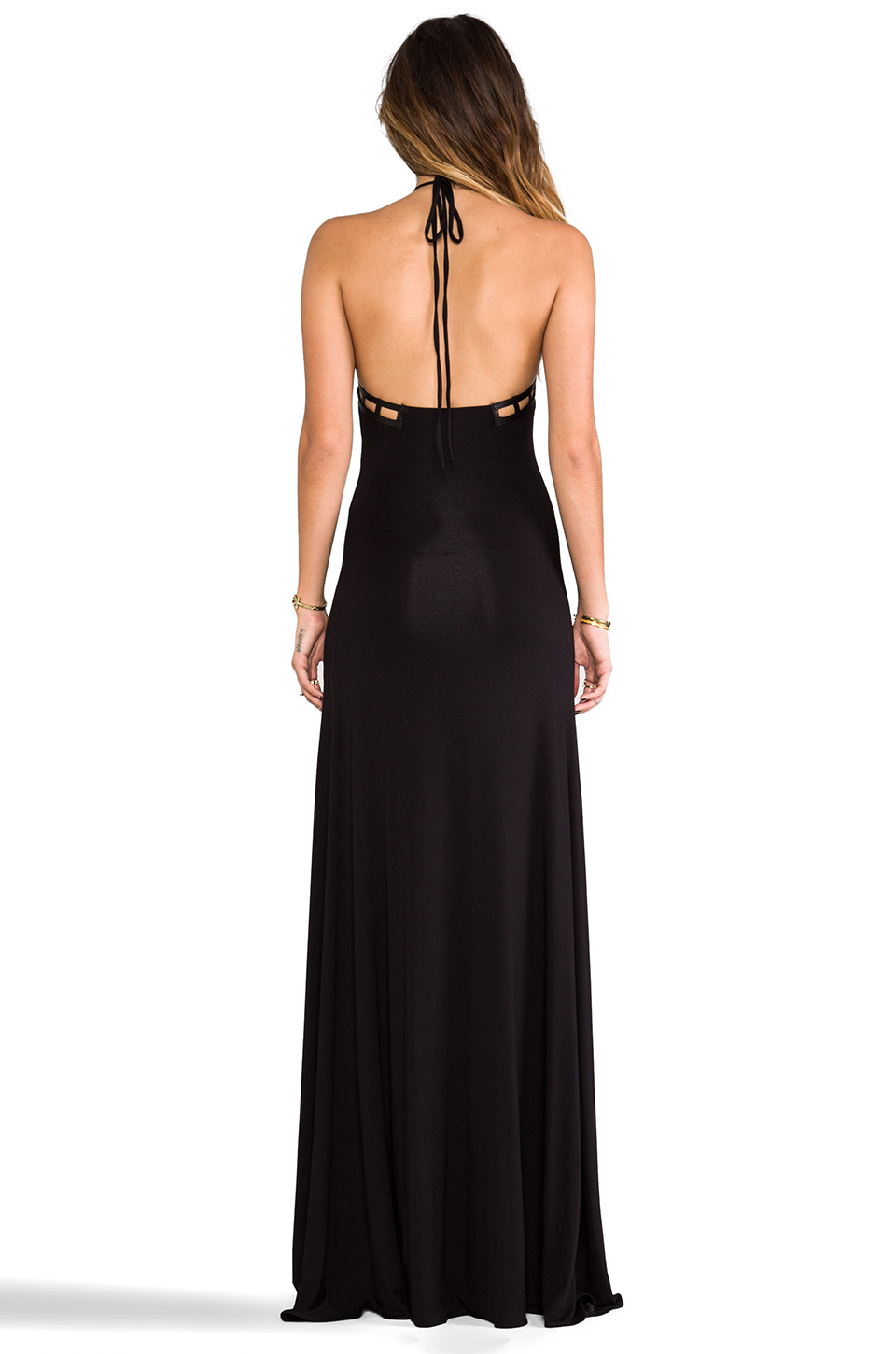 sky Kace Maxi Dress in Black