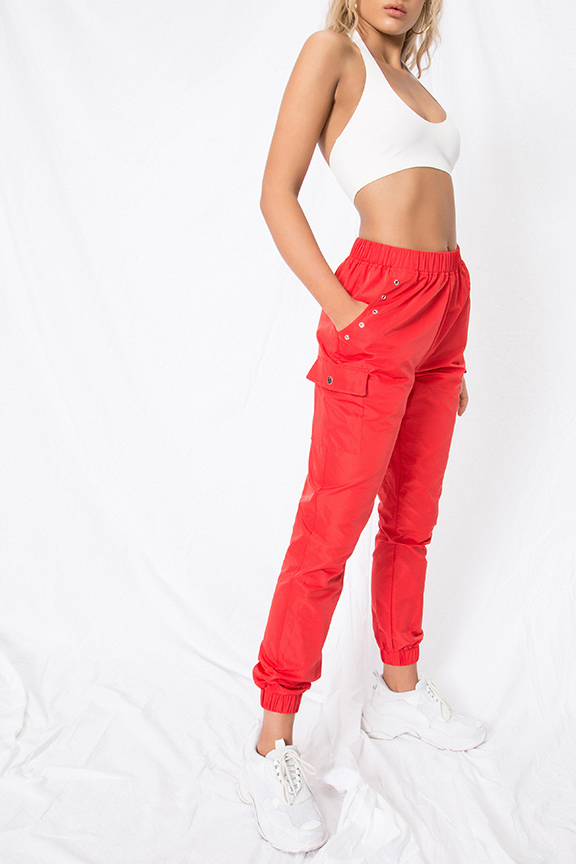 Superdown Missy Jogger Pant In Red